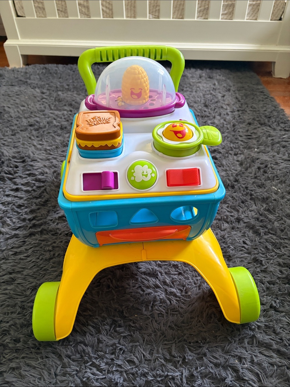 Interactive Baby Activity Walker - Bright Yellow, Blue & Green